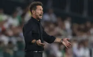 Simeone, técnico del Atlético de Madrid