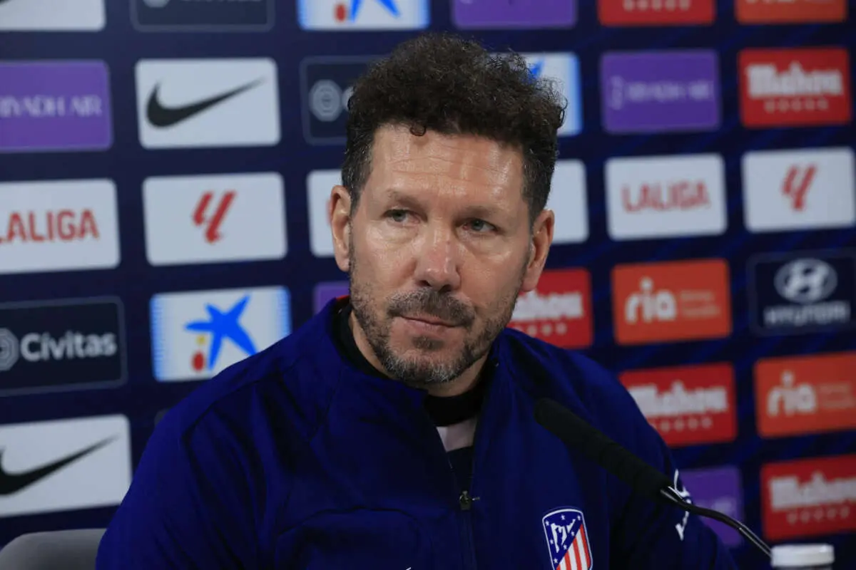 Diego Pablo Simeone, técnico del Atlético de Madrid