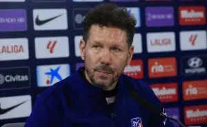 Diego Pablo Simeone, técnico del Atlético de Madrid