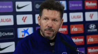 Diego Pablo Simeone, técnico del Atlético de Madrid