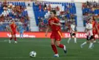 Alexia Putellas durante un partido con España. Foto: Cristina Tubilla.