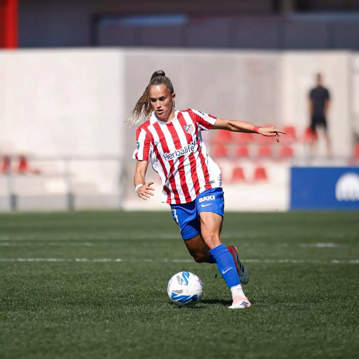 Andrea Medina, jugadora del Atlético de Madrid. Foto: @AtletiFemenino.