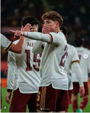 Víctor Muñoz debutó con la Selección Española en el amistoso contra Serbia con gol incluido. Foto: @victormunoz.7.